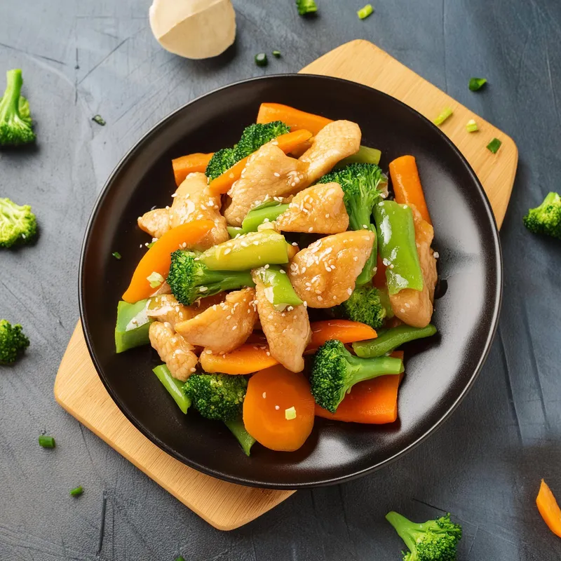 Bearded Tree Garlic Honey Chicken Stir Fry image